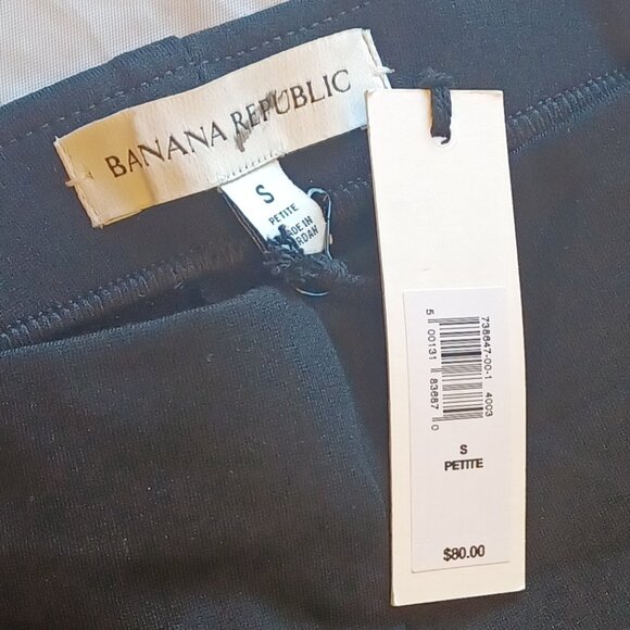 NWT Banana Republic Black SP Small Petite Everywhere Ponte Capri Pants - Picture 6 of 7